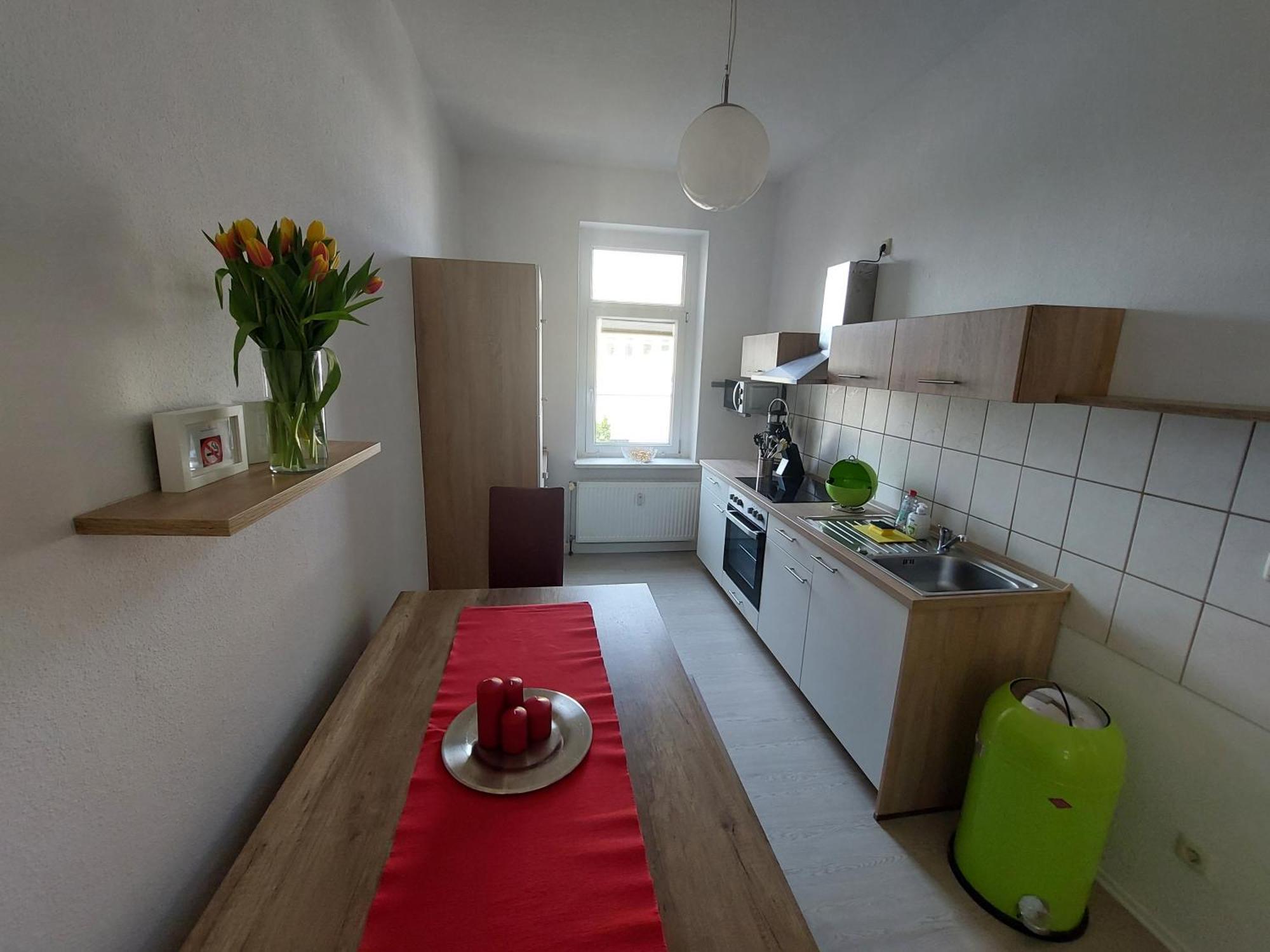 Schoene Zwei-Zimmer-Wohnung "W2" Mit 4 Einzelbetten Und Wlan In Zwenkau Bei Leipzig Im Neuseenland ห้อง รูปภาพ